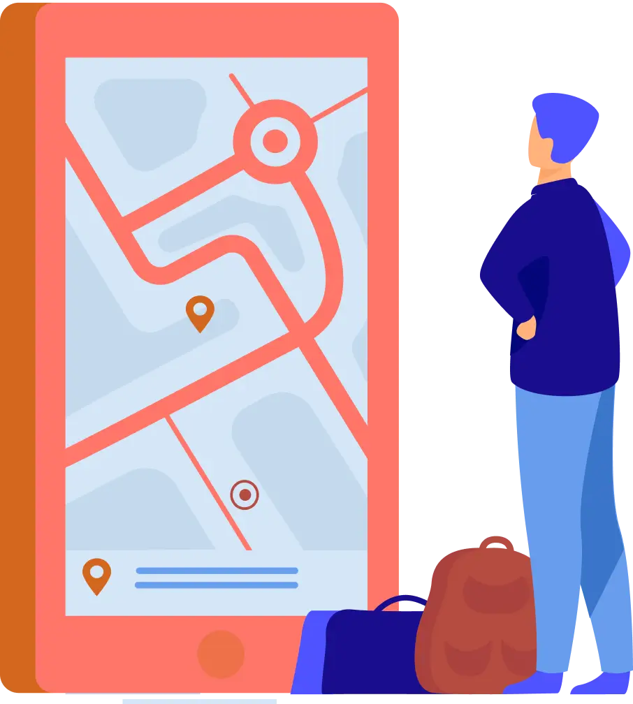 Indoor wayfinding guidance for staff and visitors.