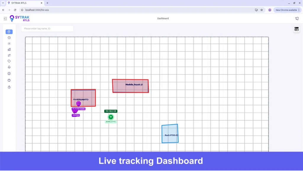 Live tracking Dashboard